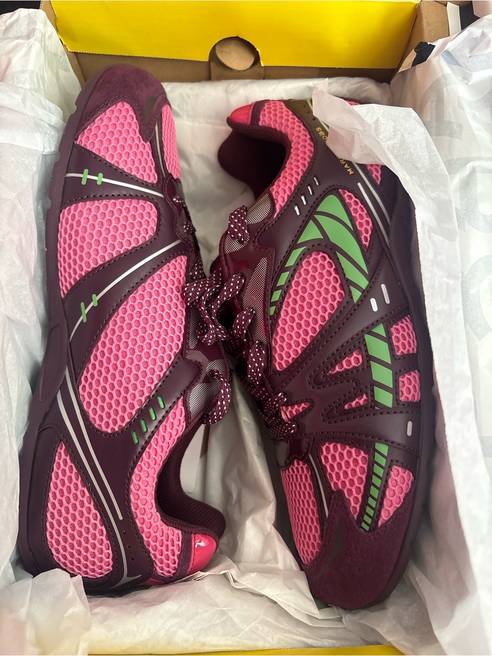 Brand New Authentic Marc Jacobs Women's Pink & Burgundy Athletic Sneakers